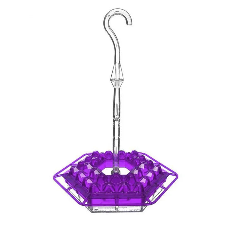 ✨ Bring your garden to life! 🐦 ❤️ Hanging Red Hexagon Hummingbird Feeder 🌿