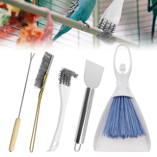🔥5-Piece Bird Cage Cleaner & Scraper Set 🦜✨
