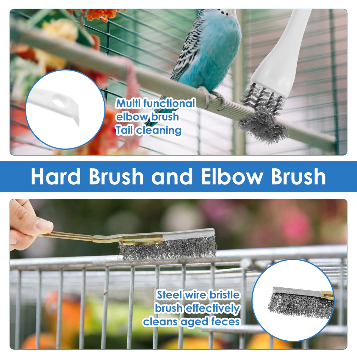 🔥5-Piece Bird Cage Cleaner & Scraper Set 🦜✨